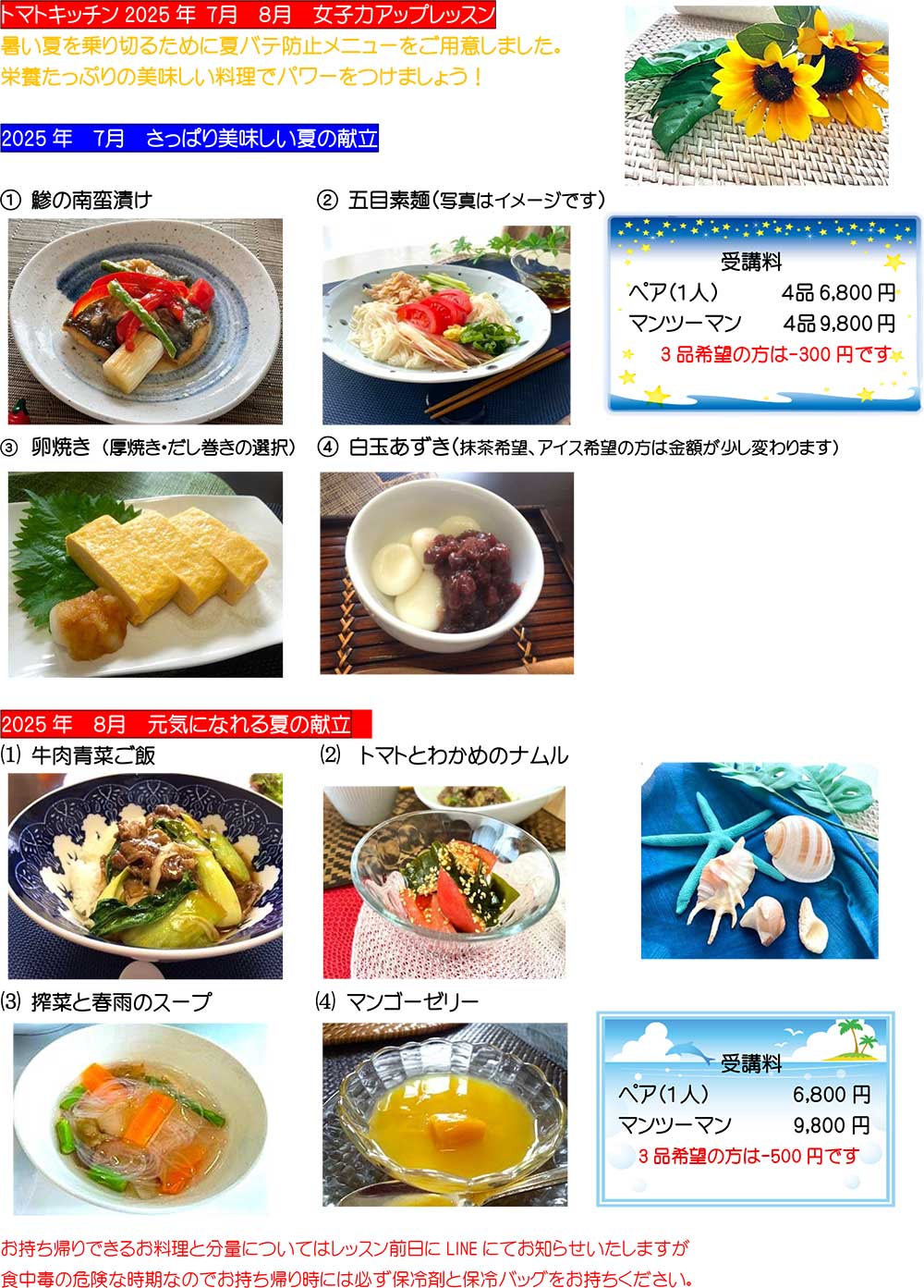 献立内容