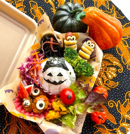 ハロウィンキャラ弁料理講座がありました。